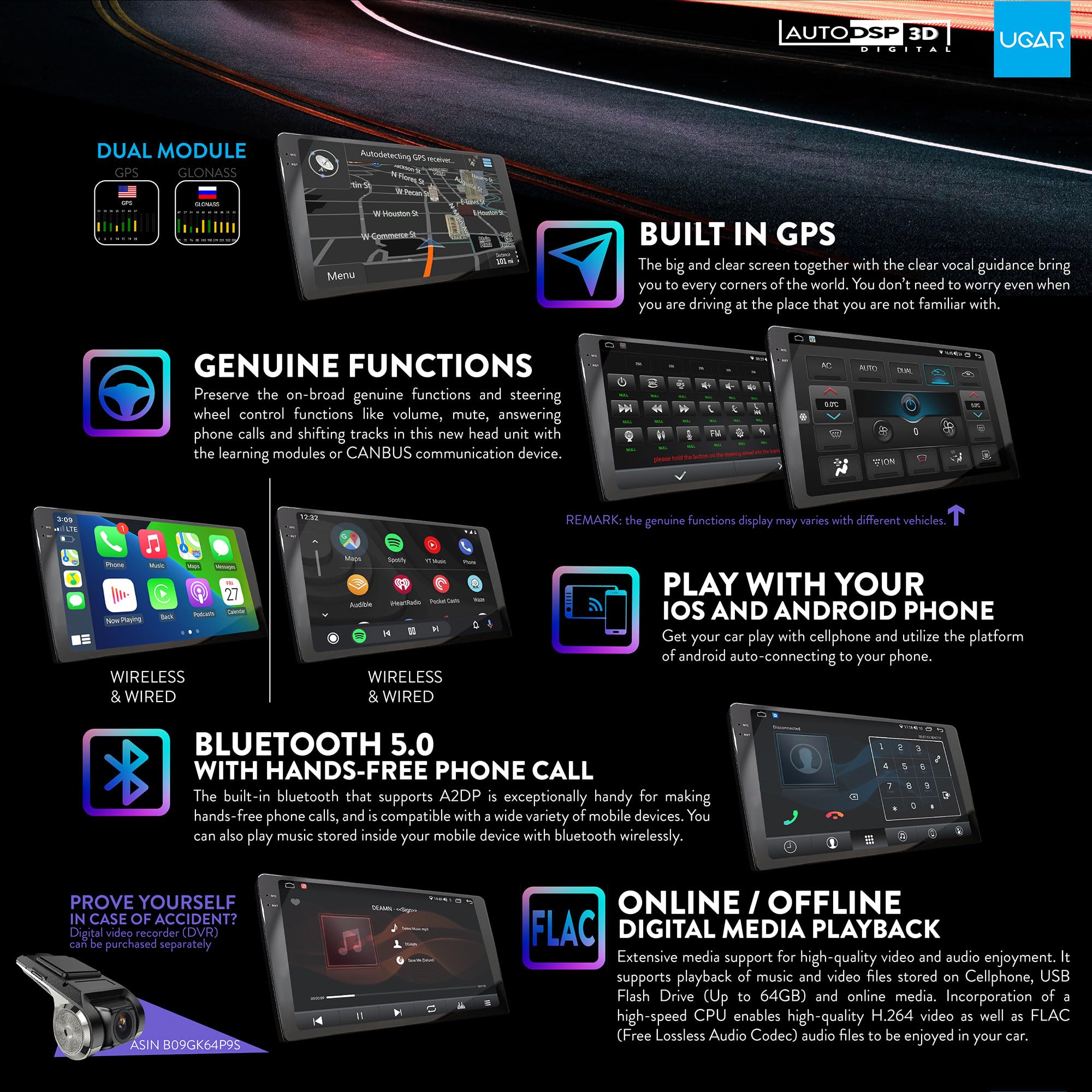 UGAR Android 13 Autoradio Für Mercedes Vito/Viano W639 - 10 Zoll Touchscreen Mit DSP & DAB+