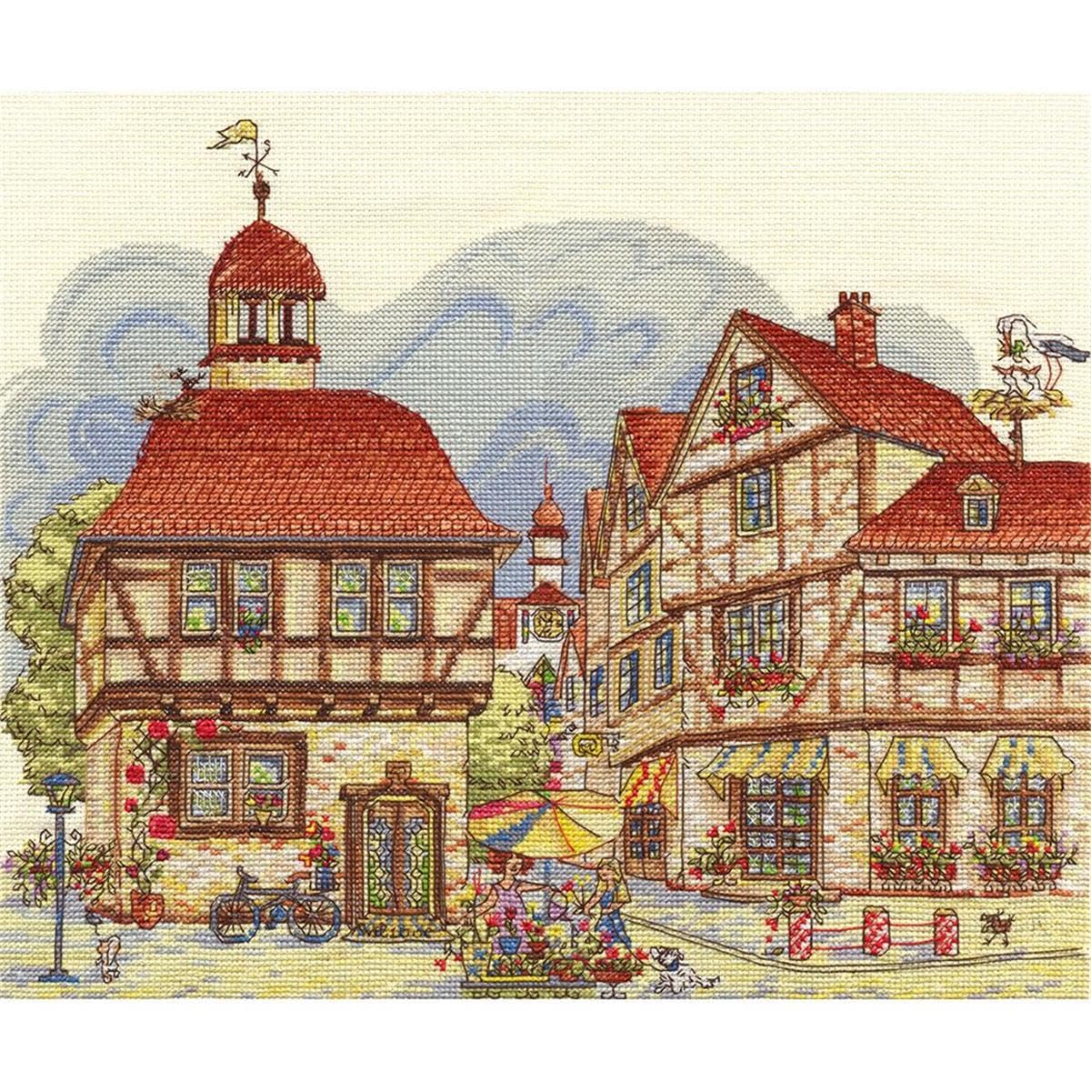 PANNA Cross Stitch Kit, Multicoloured, 38x32cm