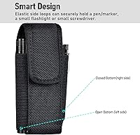 Vista 6 de Funda compatible con Leatherman Wave Plus Wingman Surge Rebar Multiherramienta Funda de cinturón de nylon con clip de cinturón