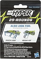 Vista 4 de Nerf Recambio Hyper 25-Round Boost, incluye 25 Hyper Rounds, para uso Hyper Blasters, Stock Up Hyper Games, Multi