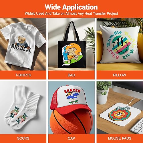 Miniatura 7 de MECOLOUR Máquina de prensa de calor para camisetas de 12 x 10 pulgadas, máquina de transferencia de calor de 110 V para sublimación, bolsas de mano,