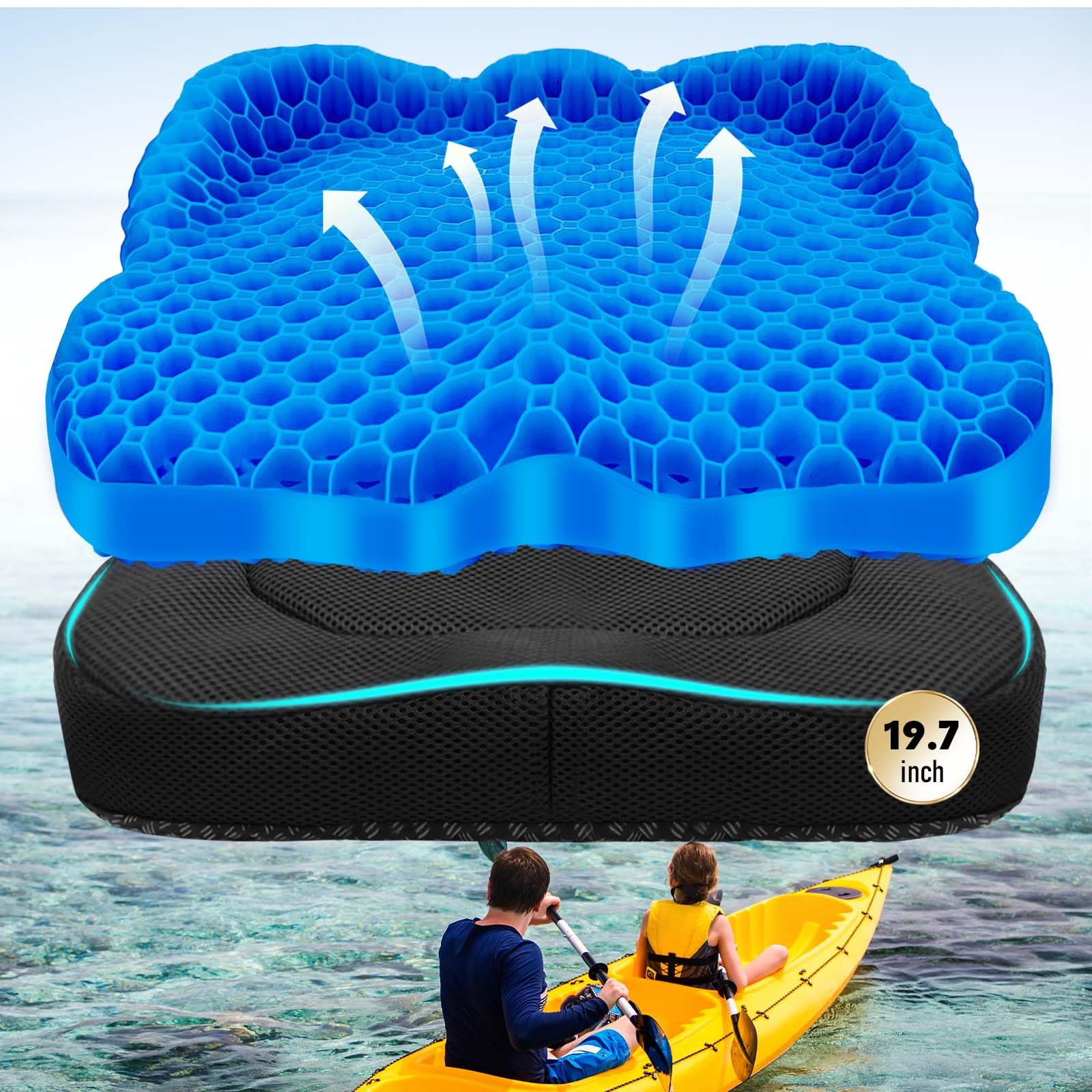 Photo 1 of NEW-Vi Kayak Seat Cushion - Gel, Waterproof, Anti-Slip