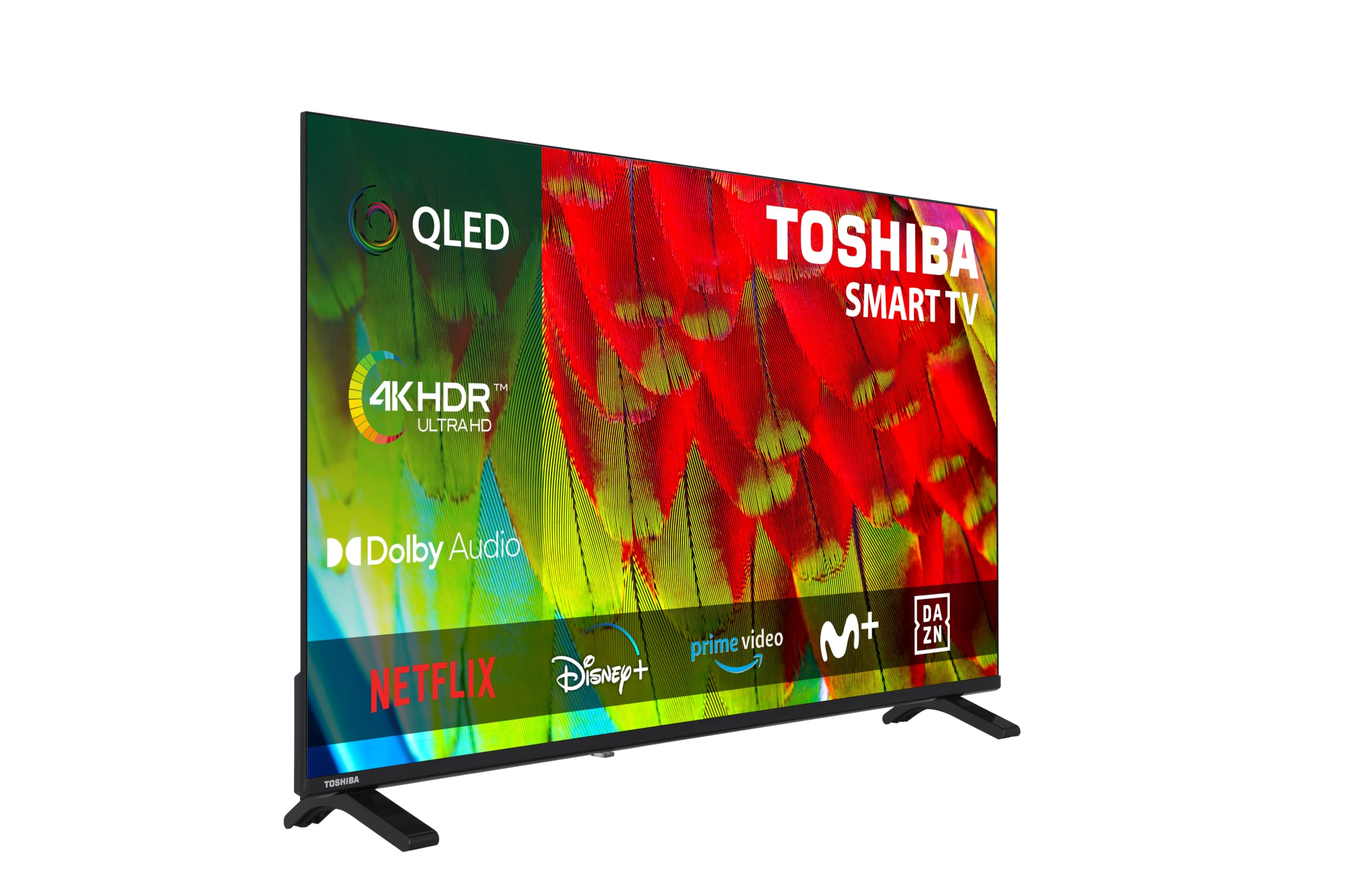 Toshiba 43QV1563DG - Televisore da 43 pollici QLED, 4K UHD, Smart TV, senza cornice, HDR10, Dolby Audio, compatibile con Alexa, gamma 2026
