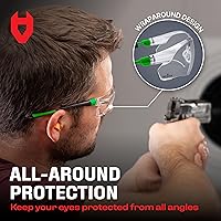 Vista 7 de Gafas de seguridad NoCry con lentes transparentes, no se empañan, resistentes a los rayones, envolventes antideslizantes, protección UV. Ajustables