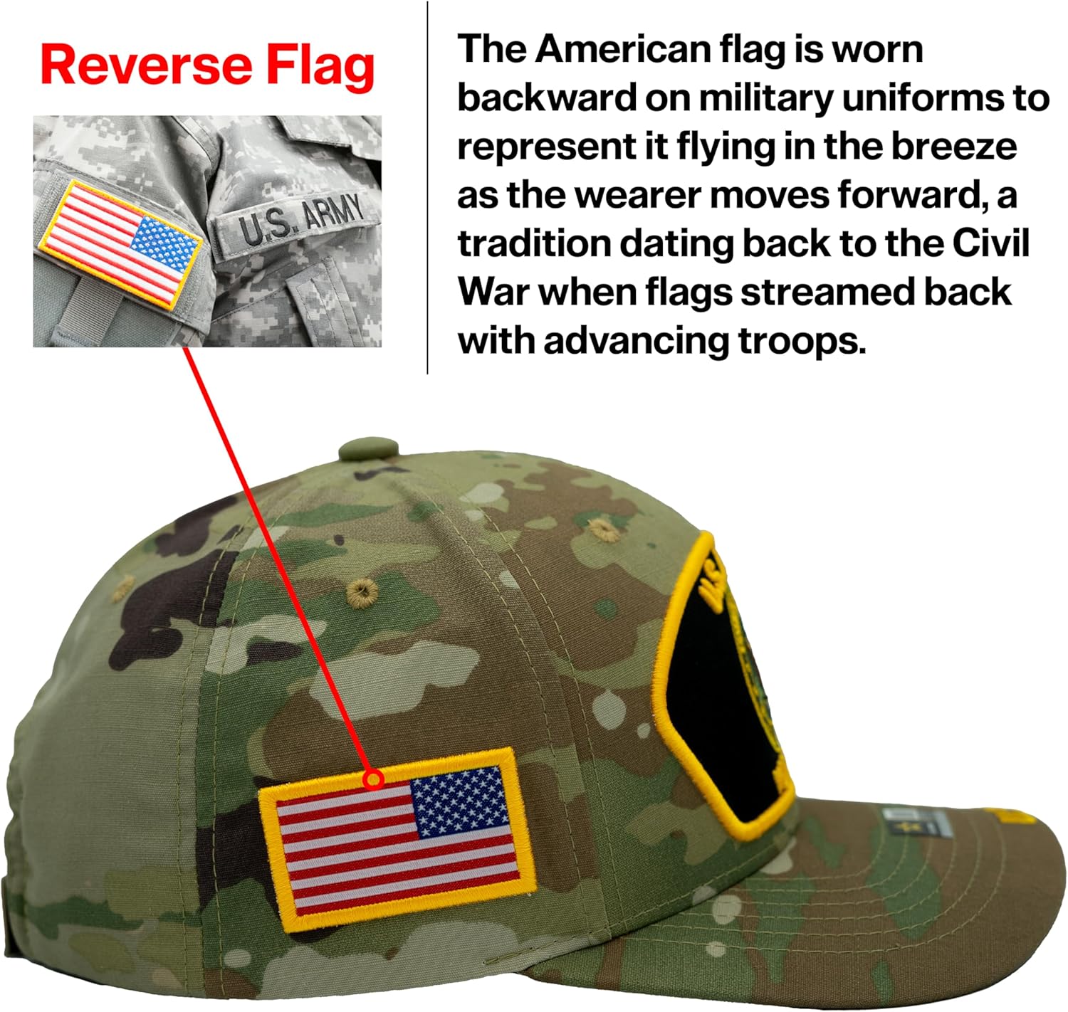 US Army Veteran Hat for Men Official Licensed Military Veterans Embroidered Patch Design Army Seal Adjustable Baseball Cap - Image 2