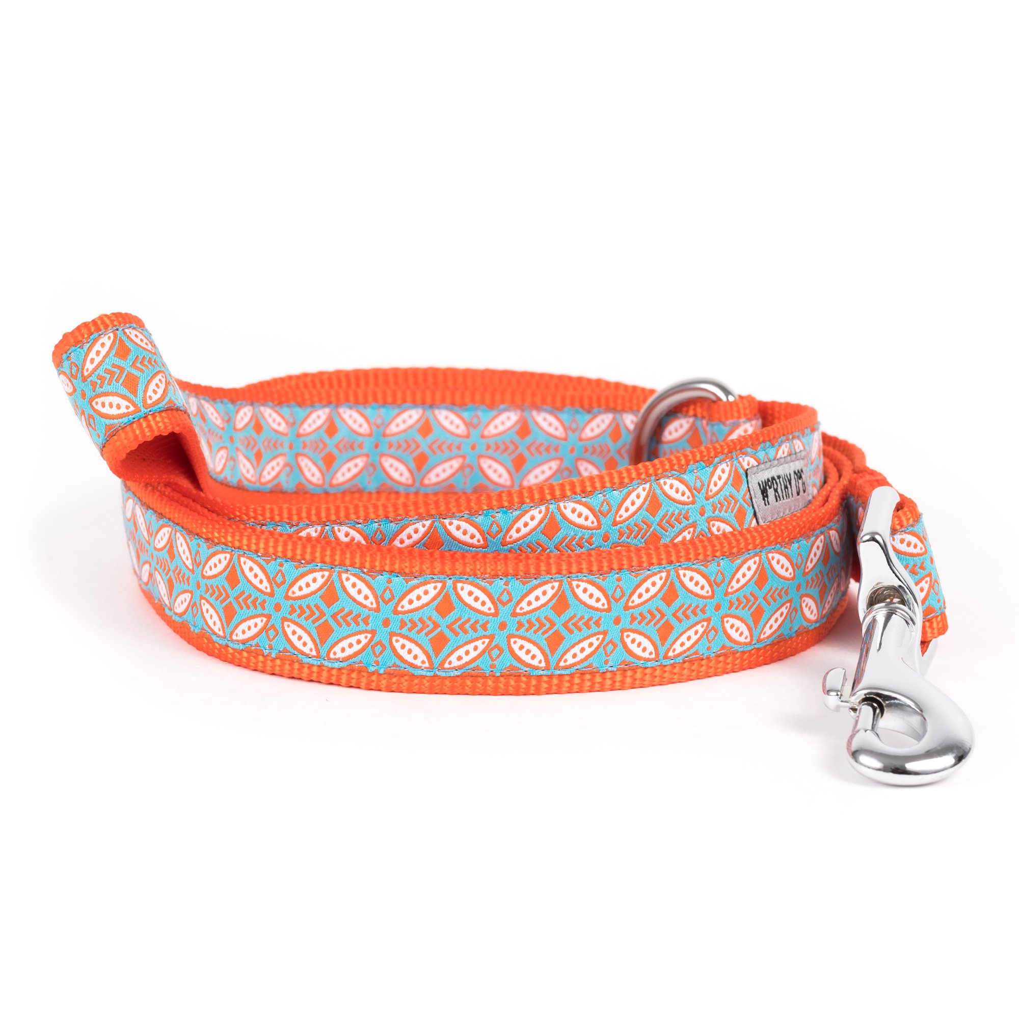 The Worthy Dog Stamp - Correa para Perros, 1,27 x 12,7 cm, Color Coral