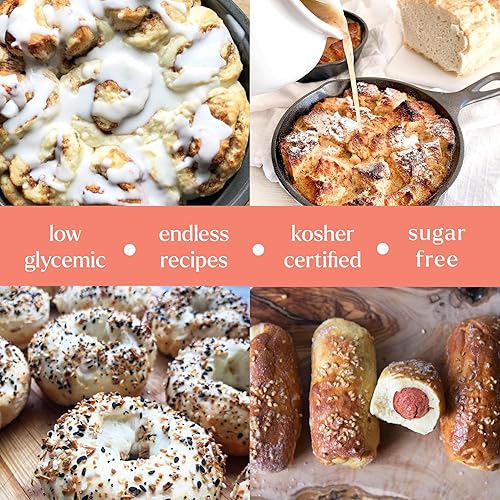 Miniatura 5 de Mezcla keto de pan cero carbohidratos mezcla de pan keto y sin gluten 000oz de carbohidratos netos por porción fácil de hornear sin harinas de