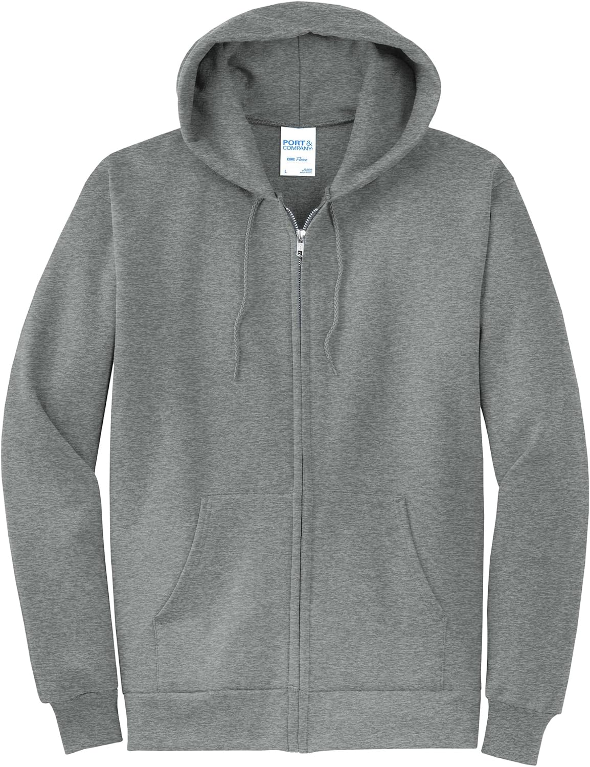 Port & Co Classic Fleece Full-Zip Hooded Sweatshirt-PC78ZH