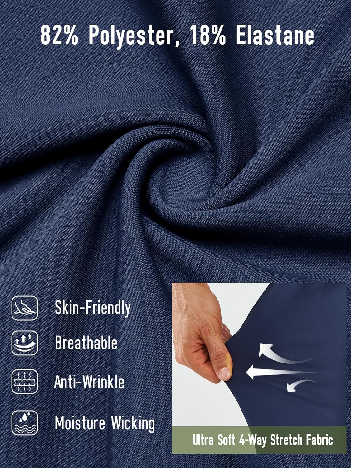 NORTHYARD Men’s Athletic Track Pants Sweatpants with Zipper Pockets Workout Gym Jogger Pants Open Bottom - Image 6