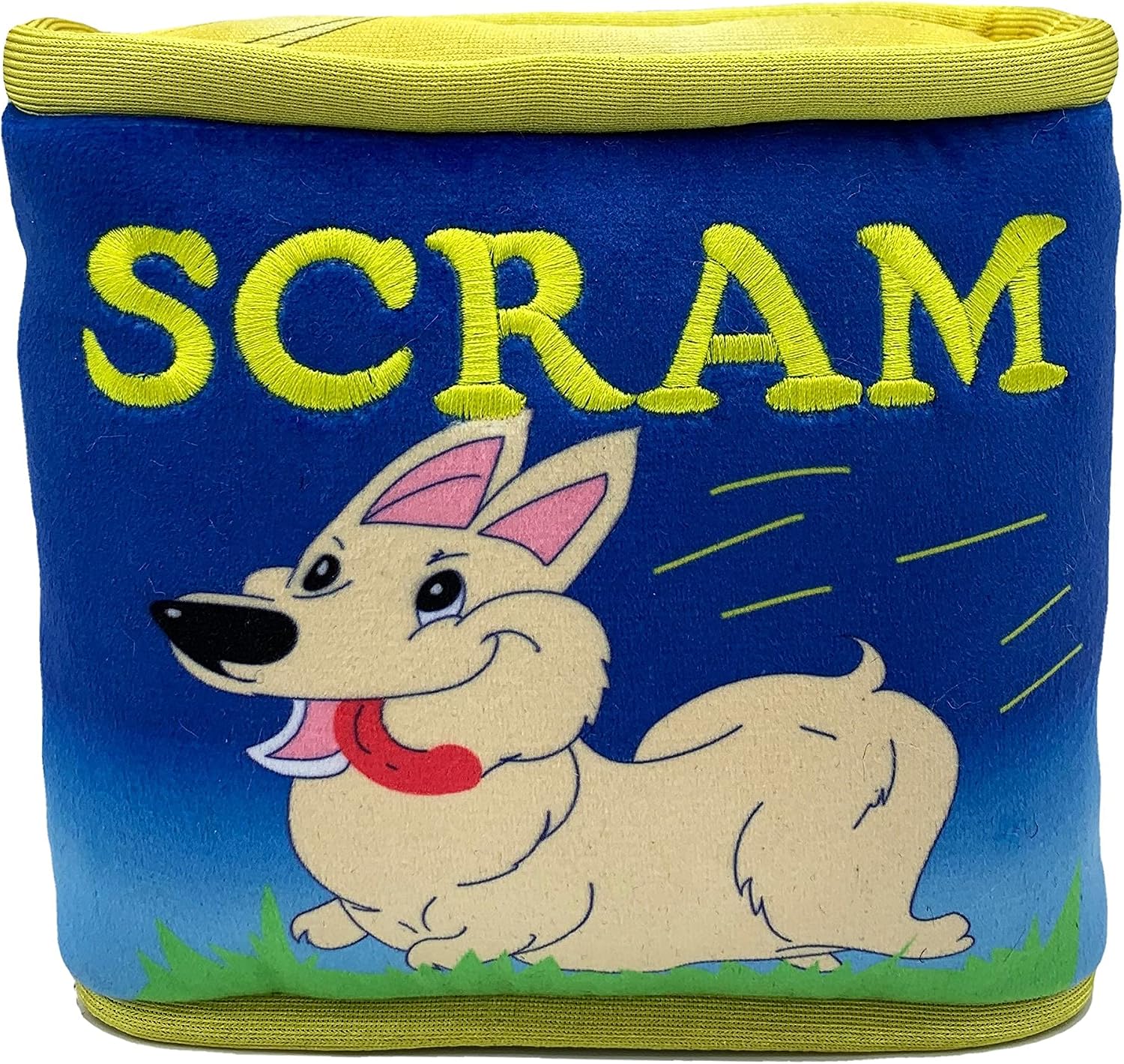 Huxley & Kent for Dogs | Can O' Scram (Small) | Funny Dog Toy | Power Plush Dog Toy with Squeaker | Dog Gift | Fun, Durable, and Safe | H&K Squeaky Dog Toy