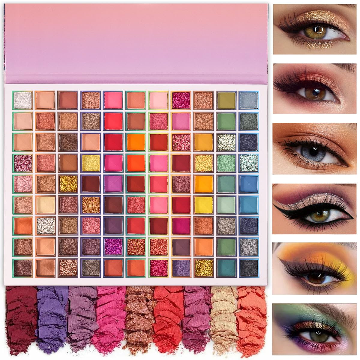 Snapklik.com : 99 Colors Eyeshadow Palette, Rainbow Colorful Eyeshadow ...