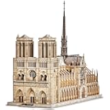 3D Puzzles for Adults - Large Notre Dame de Paris 3D Puzzle - Half-Opening Architecture, Enjoy Interior Views - Anniversary, Puzzle 293 Pieces
