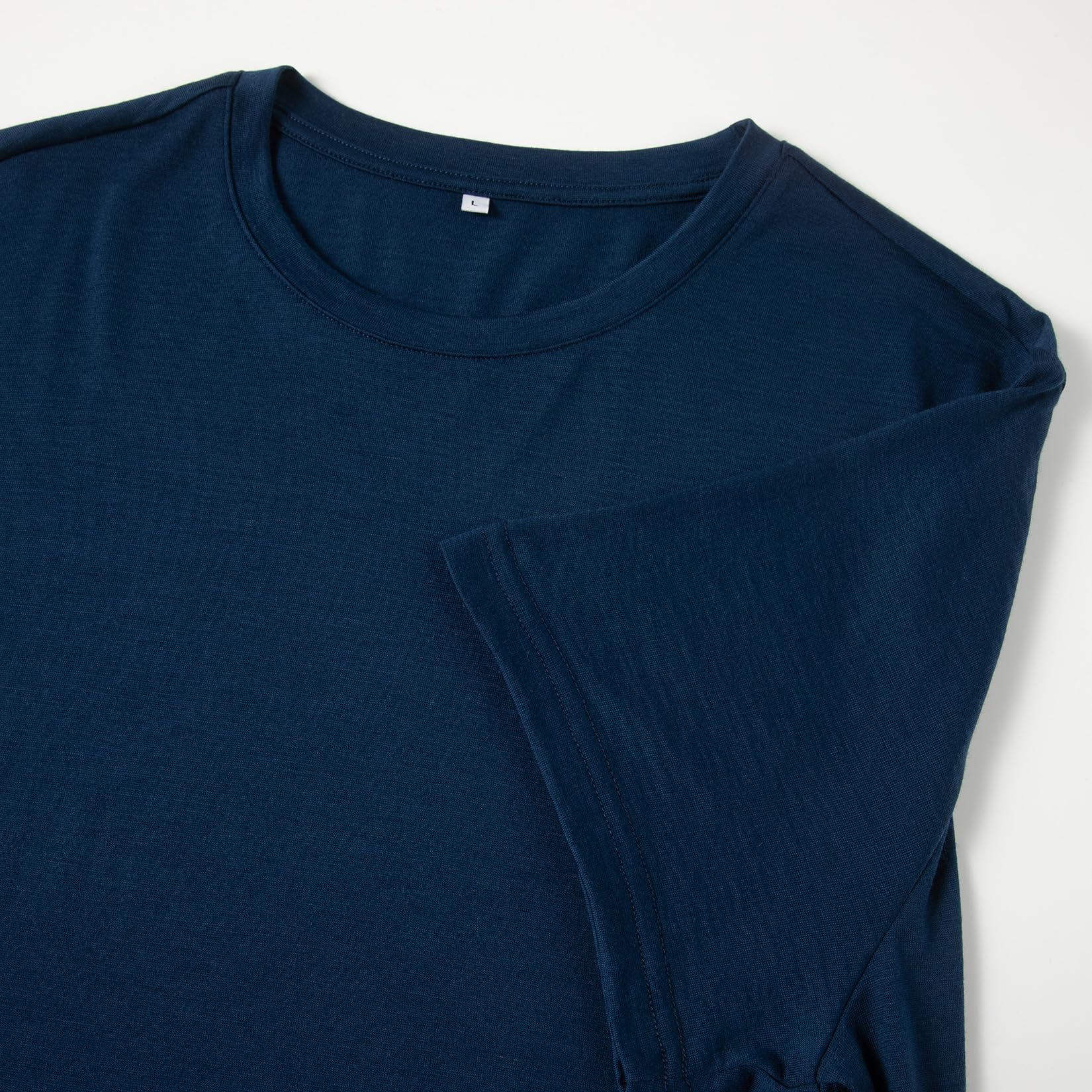 Conteggio del Filo 90S 100% Lana Merino Maglietta Leggera per Strato Base, Unisex Ultrafine 90S Maglietta Termica Traspirante