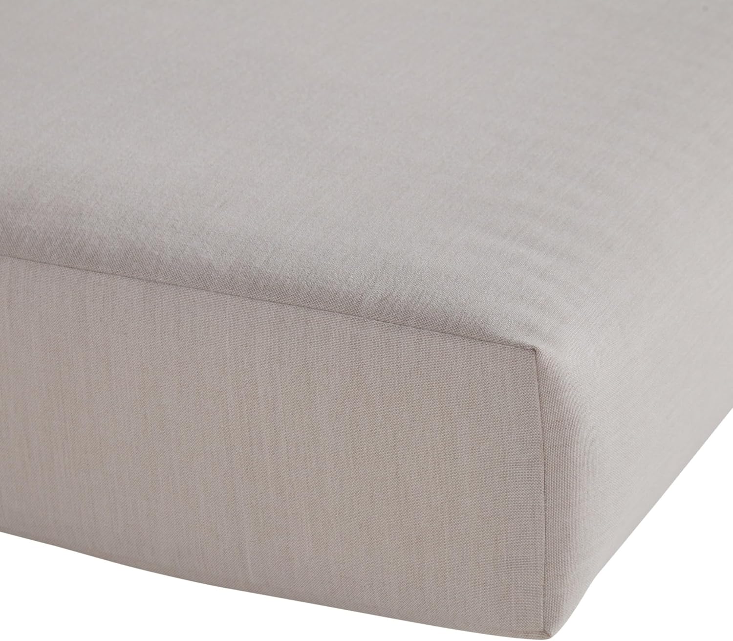 Modern Outdoor Sunbrella Fabric 2-Piece Deep Seat Chair Cushion, Cast Pumice