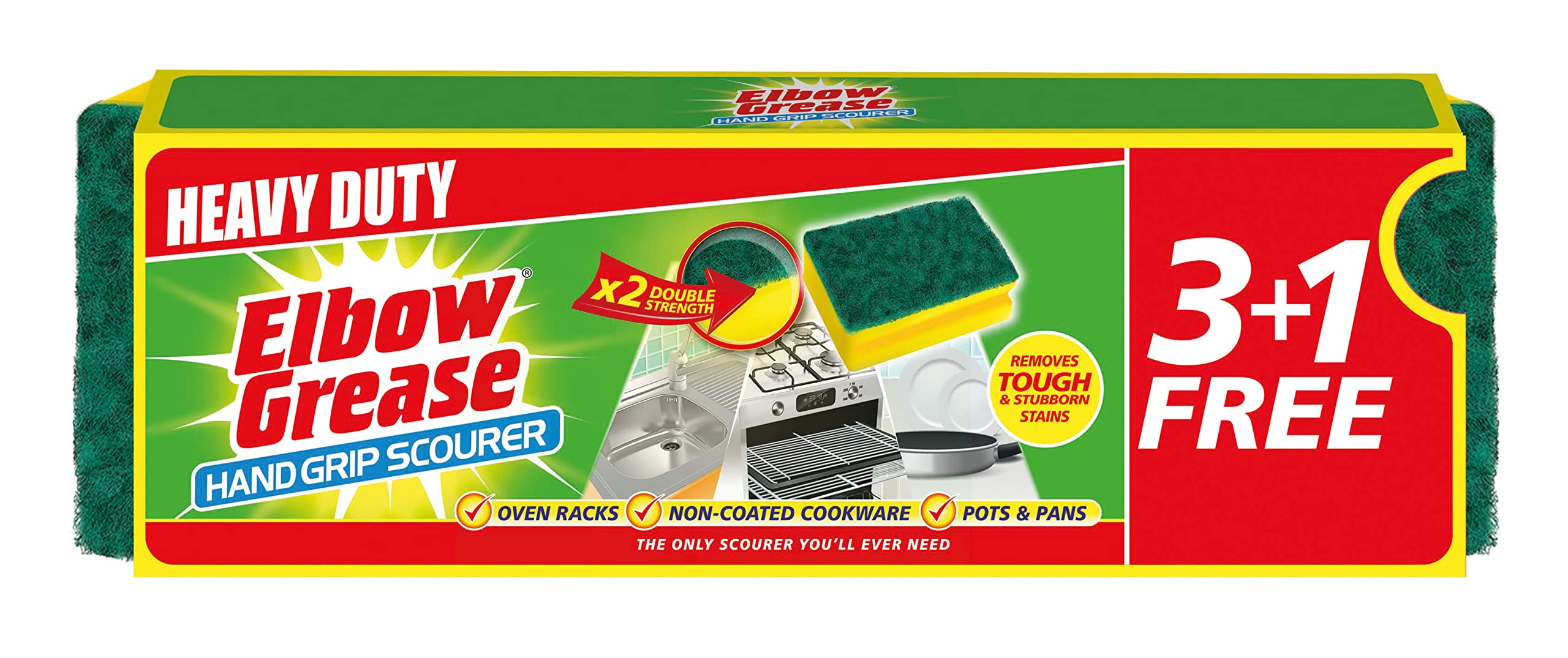 Elbow Grease Spugnetta Lavaggio Bifacciale Anti-graffio, Per Pentole, Cucina E Bagno
