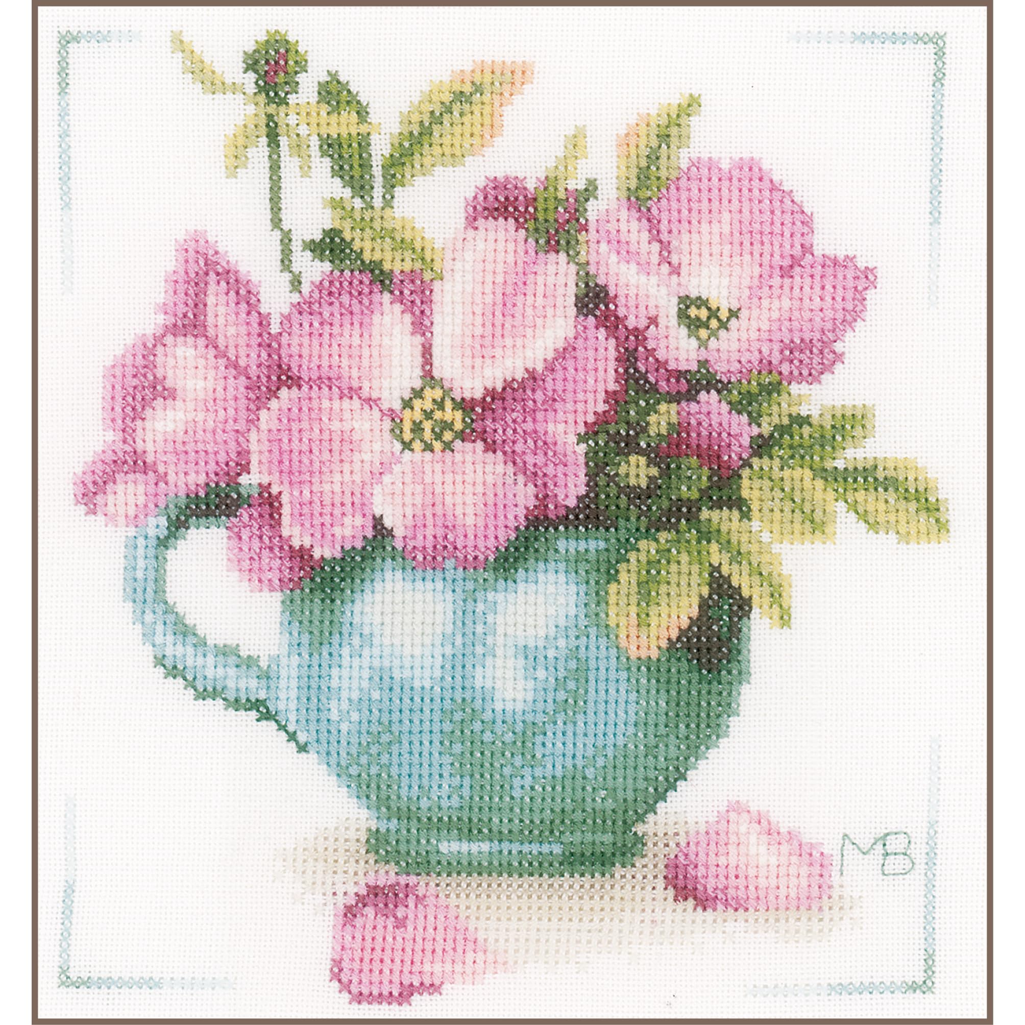 B&Q -  Wild RosesCounted Cross Stitch Kit: Wild Roses (Evenweave)Lanarte