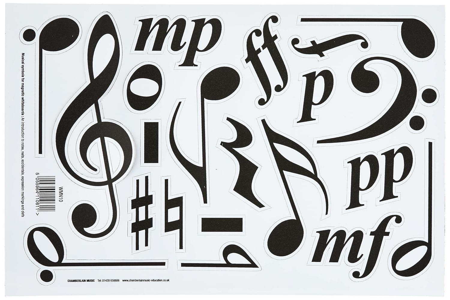 Chamberlain Music, Music Symbols for Whiteboards Notes, rests