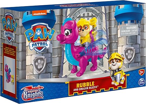 Miniatura 29 de Paw Patrol, Rescue Knights - Juego de figuras de acción de jade Marshall y Dragón, juguetes para niños a partir de 3 años Marshall y Dragon