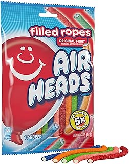 Filled Gummy Rope, 5 Oz(10 Ropes - 5 Flavors)