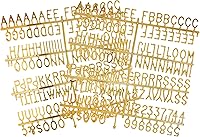 Vista 1 de Letras de 34 pulgadas para tableros de letras de fieltro, 294 piezas, incluyendo caracteres, números y símbolos para tableros de mensajes