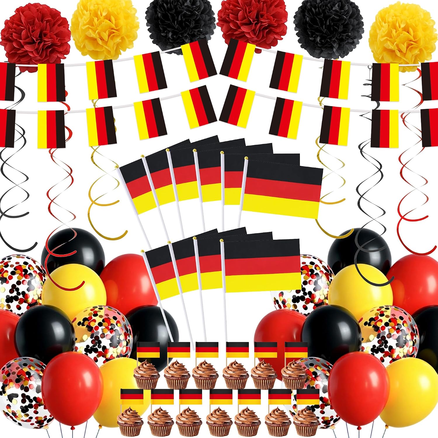 German Party Decorations Set, 147 PCS German Birthday Parade Decor