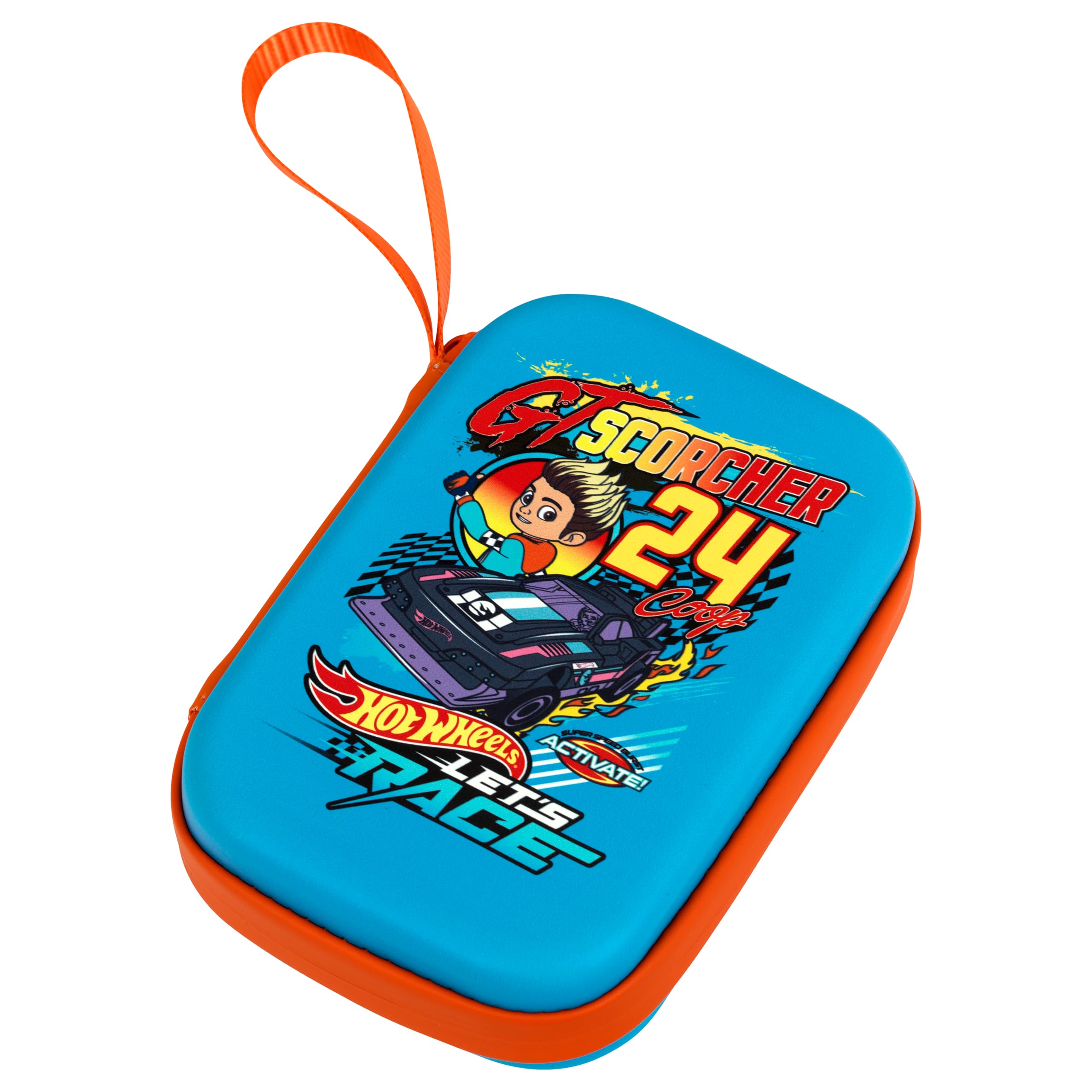 Theo Klein 9653 Hot Wheels Carrying Bag, Practical Storage for Cars & Accessories, With Rubber Holder & Net, Official Licensed Product, Toy for children aged 3 and up