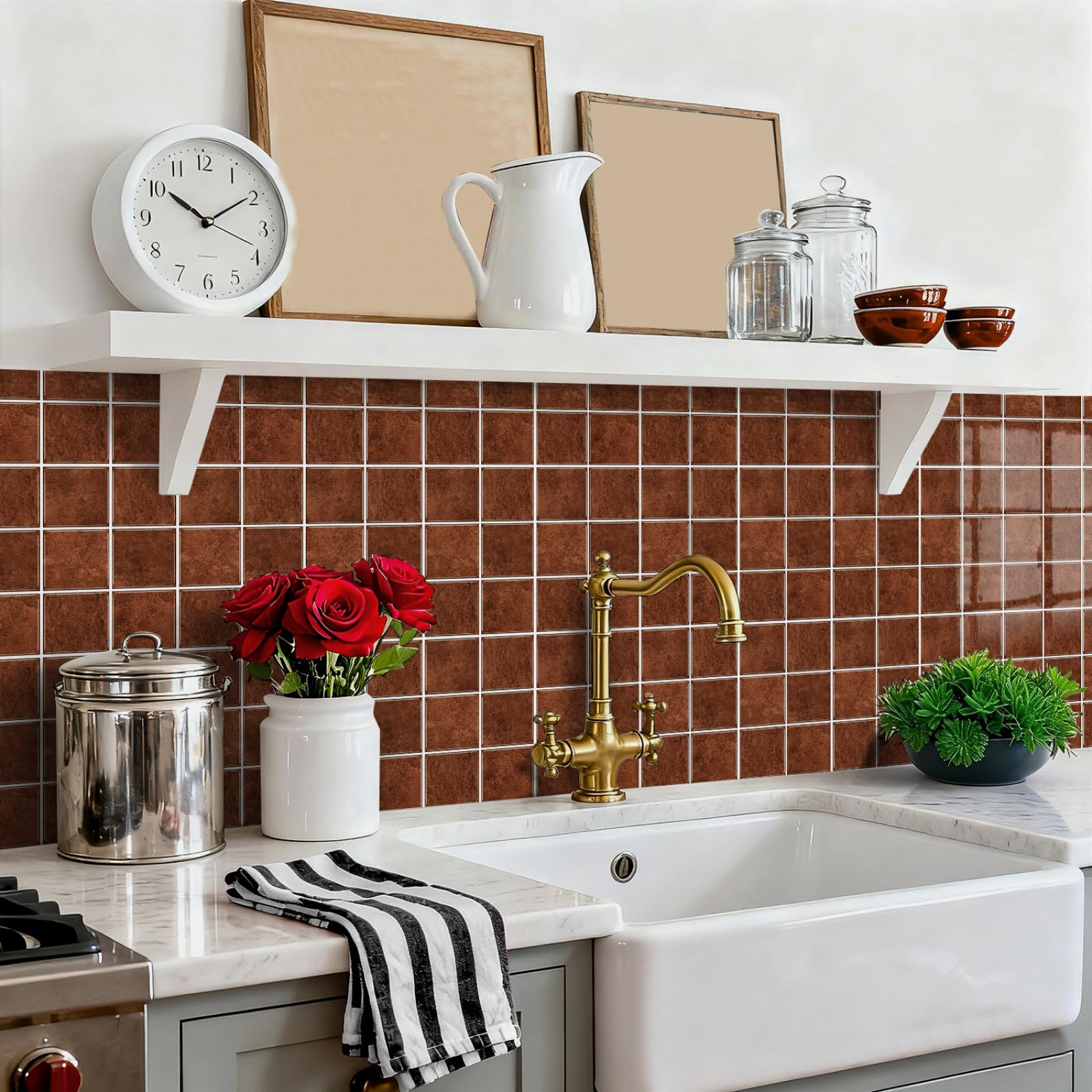 Azulejos Adhesivos Cocina Azulejos Adhesivos Baño Baldosas Adhesivas Pared