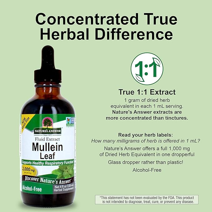 Té de Hoja de Mullein 4 oz - Apoya Función Respiratoria miniatura 4