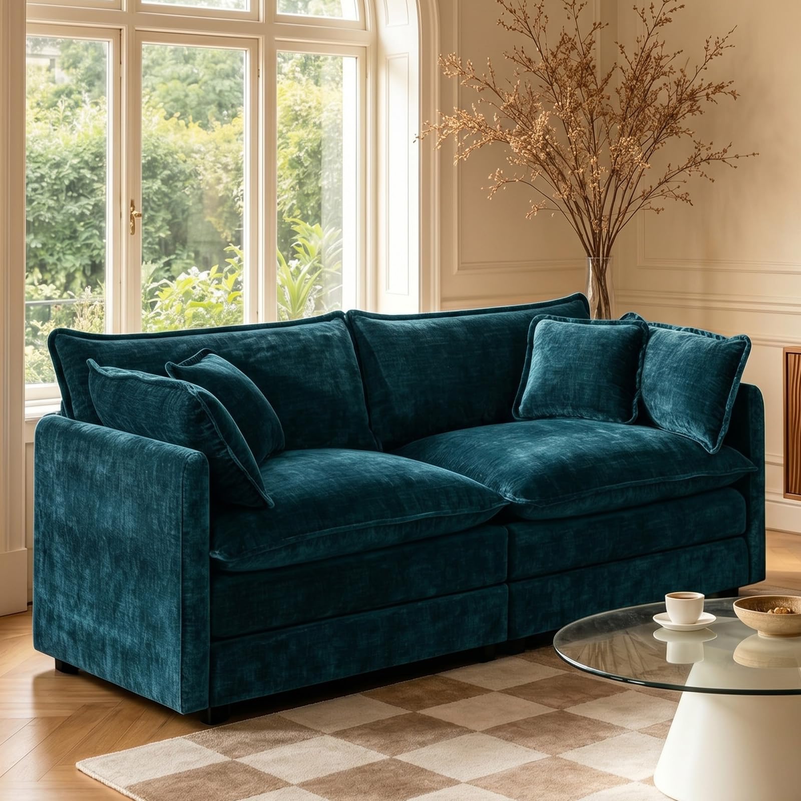 GNIXUU 76 Inch Modular Sectional Sofa