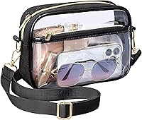 Vista 1 de Bolsa transparente para eventos de estadio, bolsa cruzada transparente para eventos deportivos y conciertos.