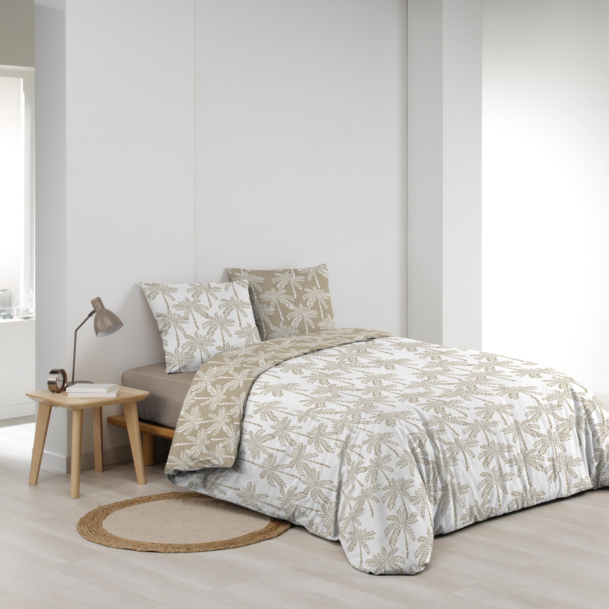 douceur d'intérieur, set da 3 pezzi (260 x 240 cm) Brianna, reversibile, 100% cotone
