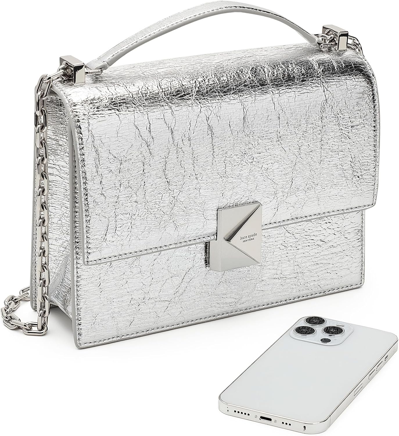 kate spade new york Women's Deco Leather Flap Chain Crossbody