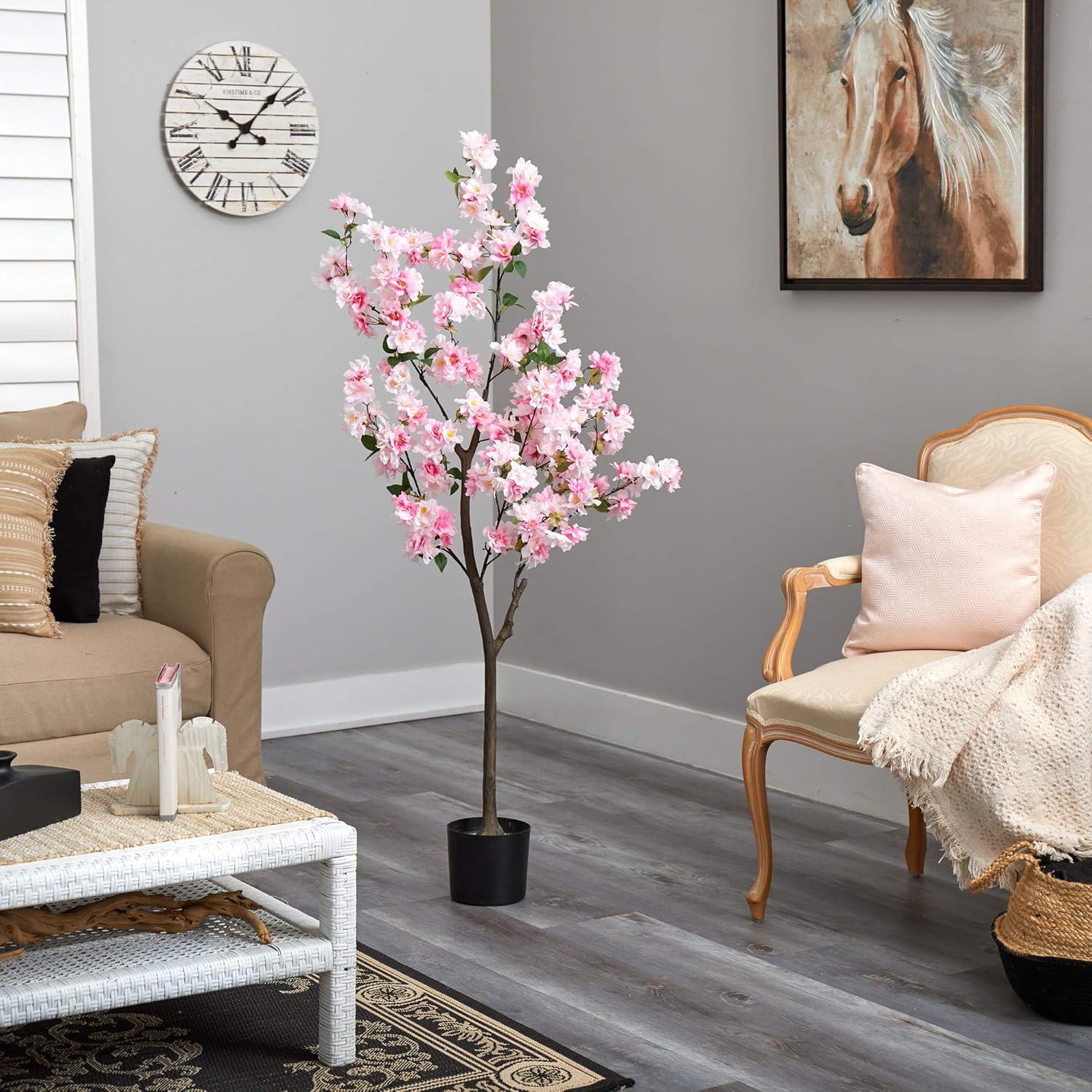 Nearly Natural 5ft. Cherry Blossom Artificial Tree