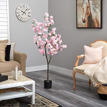 Nearly Natural 5ft. Cherry Blossom Artificial Tree