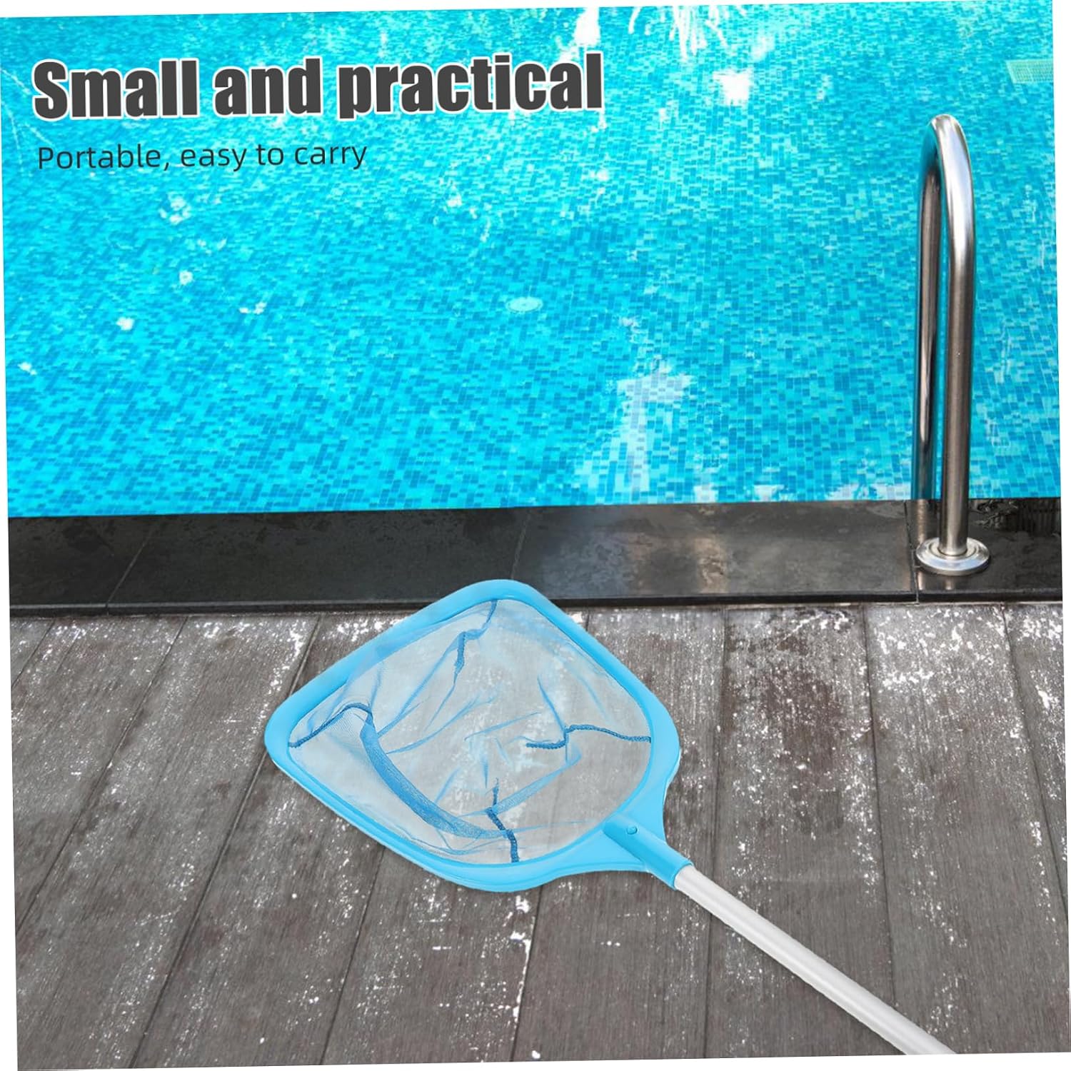 Milisten Cleaner Net Multi-Function Pool Skimmer Pole Efficient Leaf Rake for Rapid Debris Removal Inground Above Ground Pools Essential Cleaning Tool