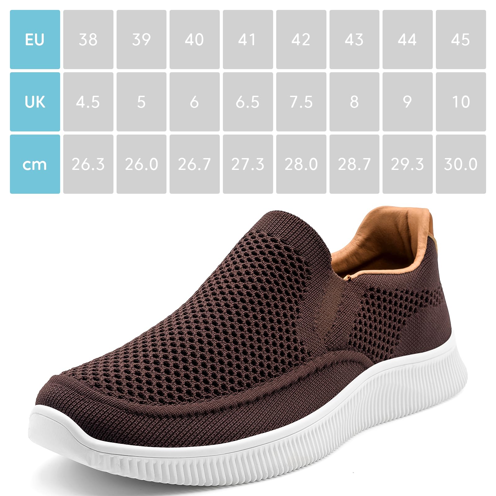 MrToNo Slip on Chaussures Homme Basket sans Lacets Respirante Tennis Confortable Sport Shoes Casual Fitness Course Sneakers Outdoor Gym Walking Running Sneakers