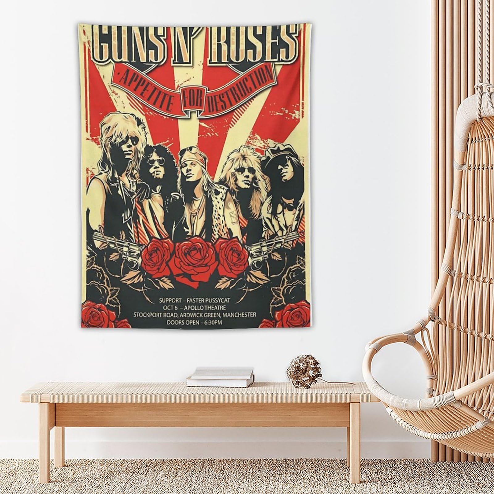 邦楽ロック　販促ポスター5枚セット　額付き（4枚） Amazon.co.jp: Guns N Roses ガンズ・アンド・ローゼズ アメリカン