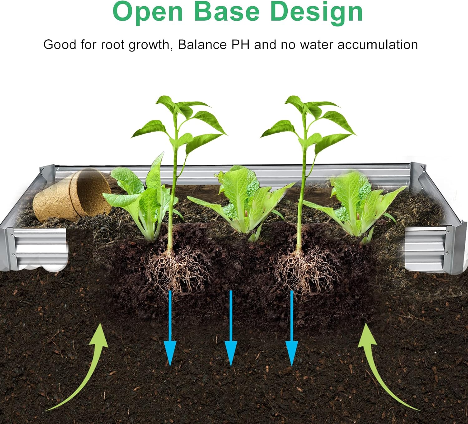 Galvanized Raised Garden Beds,4 * 1.5 * 1 ft Large Metal Planter Box Steel Kit for Outdoor Plants,Backyard Planter Raised Beds for Vegetables,Flower,Herb,Fruits