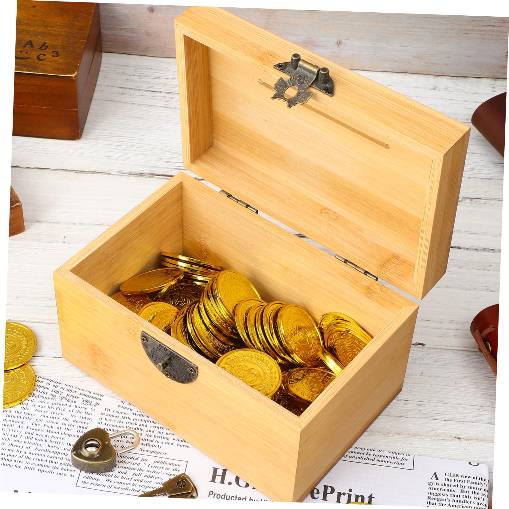 Caja de Almacenamiento de de Madera con Cerradura para Organizador Decorativo para y Pequeño Diseño con para de Cumpleaños y Celebraciones