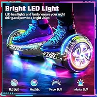 Vista 4 de SISIGAD Scooter, 6.5" Flash Wheels & Corlorful LED Lights, All for Girls Boys Kids Ages 6+