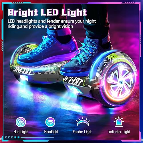 Miniatura 4 de SISIGAD Scooter, ruedas de flash de 6.5 pulgadas y luces LED Corlorful, todo para niñas y niños a partir de 6 años