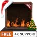 Firey Wood Flames HD gratuit - profitez de la cheminée pendant les vacances de Noël refroidies en hiver sur votre téléviseur HDR 4K, votre téléviseur 8K et vos appareils anti-feu comme fond d'écran et