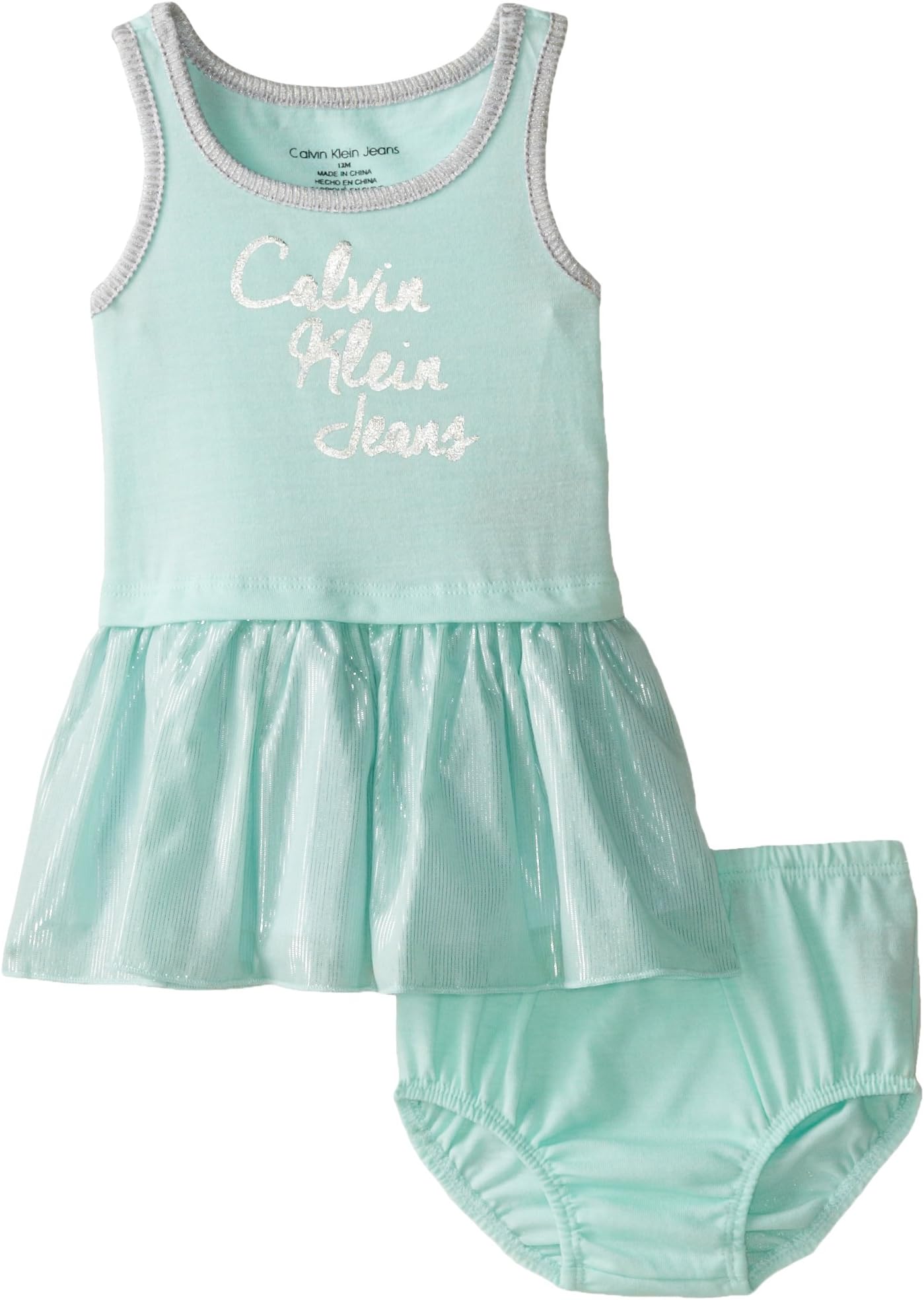 Calvin Klein Baby-Girls Infant Blue Dress