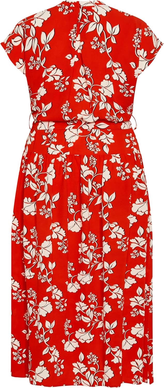 Avenue Womens Avenue Plus Size Dress Havana Maxi Pr in Navy Spot - Image 5