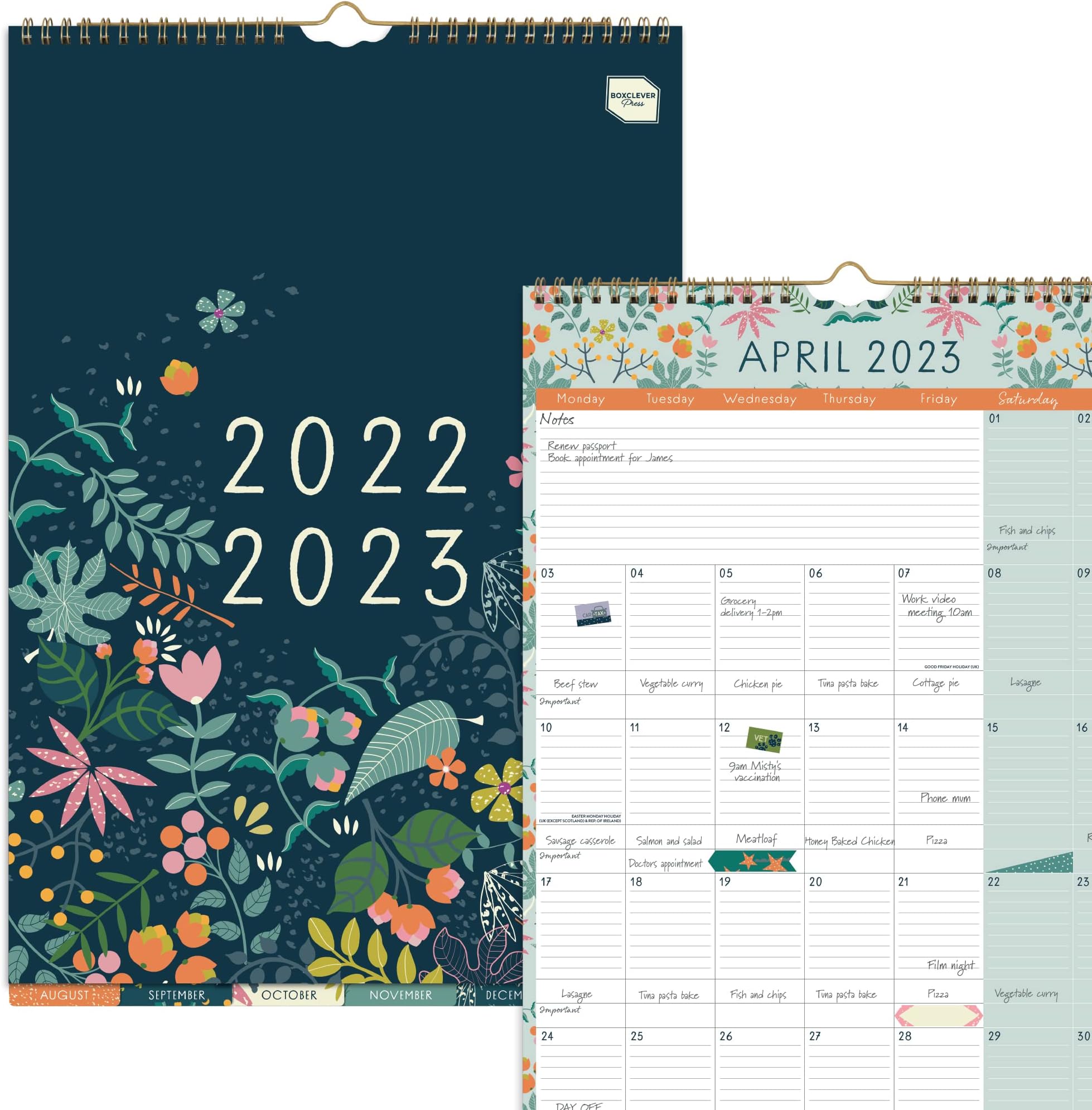 Boxclever Press Perfect Year A3 Calendar (2022/2023)