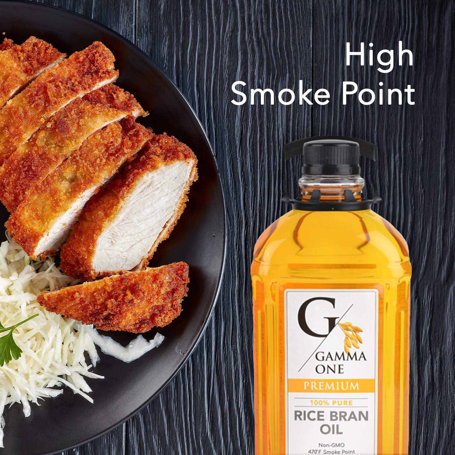 Gamma One 100% Pure Rice Bran Oil, 67.6 Ounce 4 Gamma One 100% Pure Rice Bran Oil, 67.6 Ounce