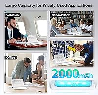 Vista 9 de Impresora portátil, impresora inalámbrica Bluetooth P831, impresoras de transferencia térmica sin tinta para papel de impresora de letras y A4, Black