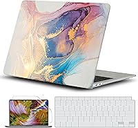 Vista 20 de GVTECH Funda para MacBook Air de 13 pulgadas (2010-2017) A1369 A1466 carcasa rígida de plástico, carcasa negra