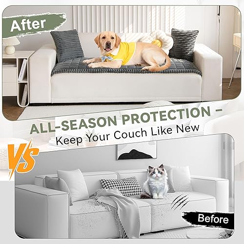 Miniatura 6 de OTOB Funda de sofá lavable para perros, divertida funda antideslizante para sofá para mascotas, fundas de sofá protector de cojín, protector de
