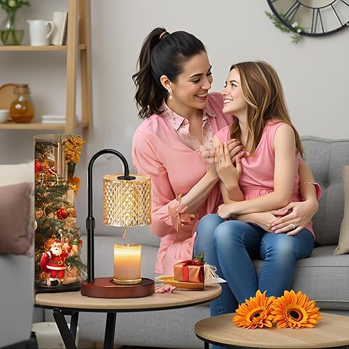 Miniatura 8 de Calentador Eléctrico de Lámpara de Vela con Temporizador, Regulador de Intensidad, Altura Ajustable, Regalos para Mujeres y Hombres, Decoración